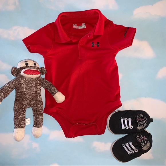 Under Armour Boys/' Logo Polo Bodysuit